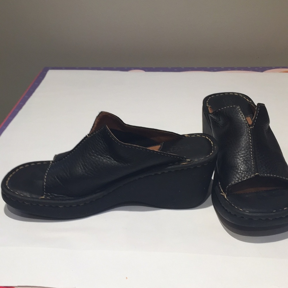 Black slip on born shoes